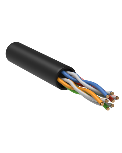 GENERICA U/UTP кат.5E 24AWG 4 пары LDPE черный (BC3-C5E04-139-305-R-G). Кабель «витая пара» (LAN) для структурированных систем связи. IEK в Москве