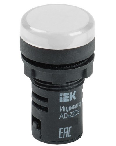 Лампа AD22DS (LED) матрица D22 мм 230В белый (BLS10-ADDS-230-K01). Светосигнальный индикатор. IEK в Москве