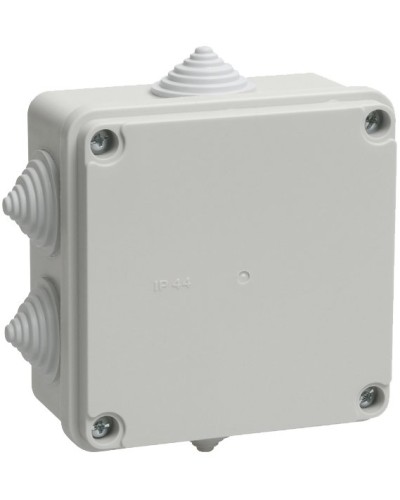 Коробка распаячная КМ41233 100х100х50 открытой проводки IP44 6 гермовводов серая (UKO11-100-100-050-K41-44). Коробка распаячная безгалогенная (HF). IEK в Москве