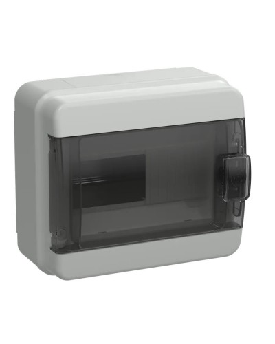 Корпус пластиковый КМПн-8 IP65 TEKFOR (TF5-KP72-N-08-65-K03-K02). Корпус модульный пластиковый черная прозрачная дверь. IEK в Москве