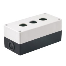 Корпус КП103 для кнопок 3 места белый (BKP10-3-K01). Корпус для кнопочных постов. IEK