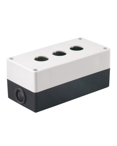 Корпус КП103 для кнопок 3 места белый (BKP10-3-K01). Корпус для кнопочных постов. IEK в Москве