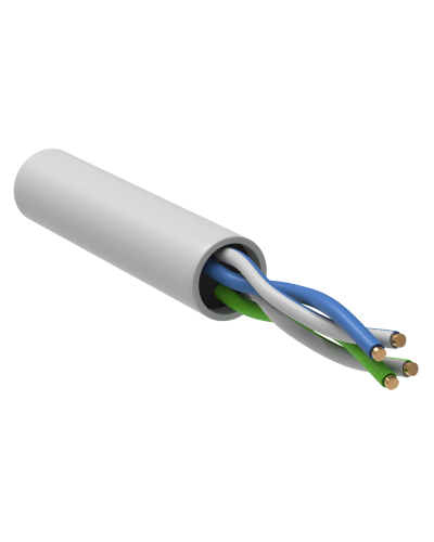 GENERICA U/UTP кат. 5E 24AWG 2 пары LSZH INDOOR белый (BC1-C5E02-128-305-G). Кабель «витая пара» (LAN) для структурированных систем связи. IEK в Москве