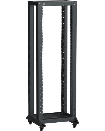 LF05-20U66-2RM. Стойка 2-рамная на рол. 20U 600х600мм черная. ITK в Москве