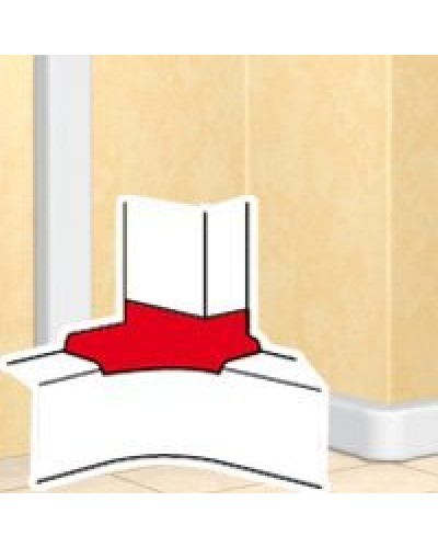 Отвод угловой для короба DLP 35х80/105, 50х80/150 (010763): Отвод угловой в Москве