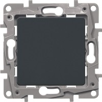 Выключатель 10AX-250В ETIKA, антрацит (672601). Выключатель. LegranD
