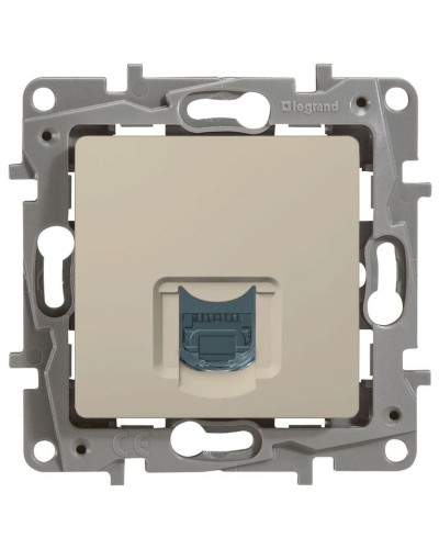 Розетка 5e, UTP, 1хRJ45, ETIKA, слоновая кость (672341). Розетка. LegranD в Москве