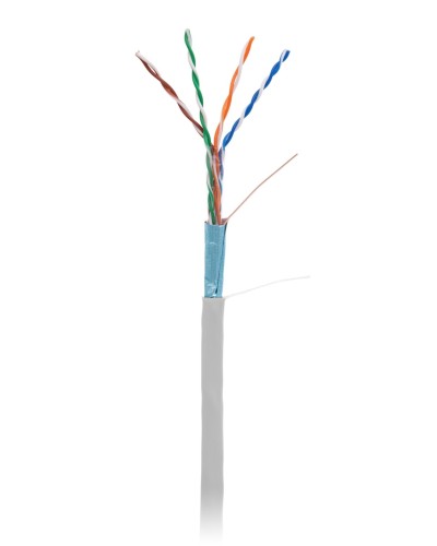 F/UTP 4pair, Cat5e, In,PVC (EC-UF004-5E-PVC-GY-1). Кабель «витая пара» (LAN) для структурированных систем связи. NETLAN в Москве