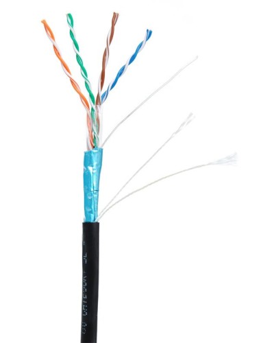 F/UTP 4pair, Cat5e, Out, PE (EC-UF004-5E-PE-BK-1). Кабель «витая пара» (LAN) для структурированных систем связи. NETLAN в Москве