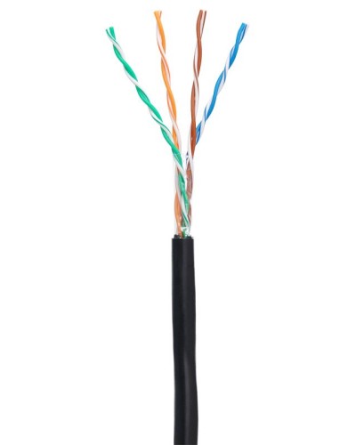 U/UTP 4pair, Cat5e, Out, PE (EC-UU004-5E-PE-BK-1). Кабель «витая пара» (LAN) для структурированных систем связи. NETLAN в Москве