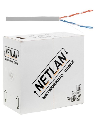 U/UTP 2pair, Cat5, In, PVC, CCA (CCA-UU002-5-PVC-GY) . Кабель «витая пара» (LAN) для структурированных систем связи. NETLAN в Москве