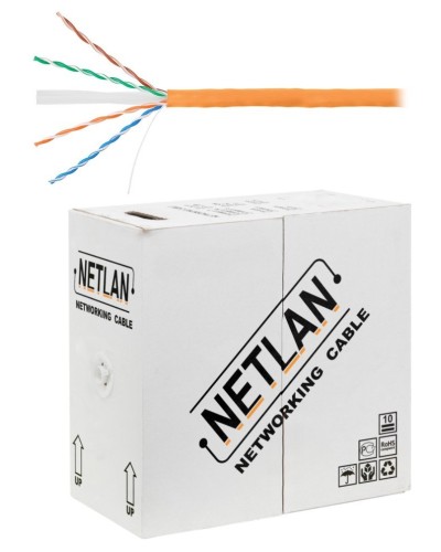 U/UTP 4pair, Cat6, Solid, In, LSZH (EC-UU004-6-LSZH-OR). Кабель «витая пара» (LAN) для структурированных систем связи. NETLAN в Москве