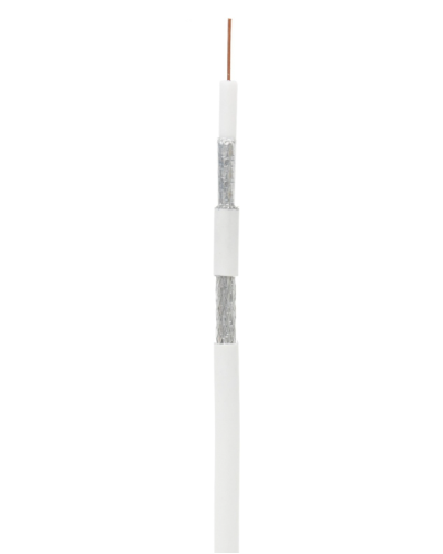 RG-6 CCS, In, PVC (UEC-C2-32123A-WT-1). Кабель коаксиальный омедненный. NETLAN в Москве