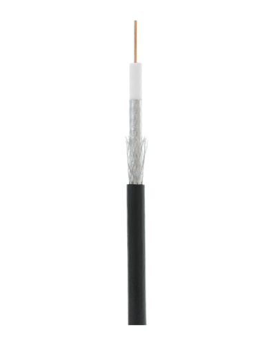 RG-6 CCS, Out, PE (EC-C2-32123B-BK-3). Кабель коаксиальный омедненный. NETLAN в Москве