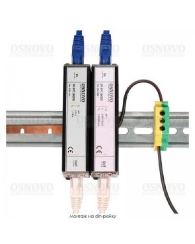 SP-IP/1000D. Устройство грозозащиты цепей Ethernet. OSNOVO в Москве