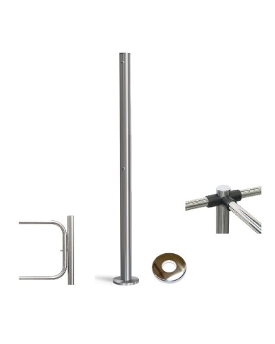 PERCo-BH02 2-16 с крышкой. Стойка с отверстием под стопорный механизм поворотной секции. PERCo в Москве