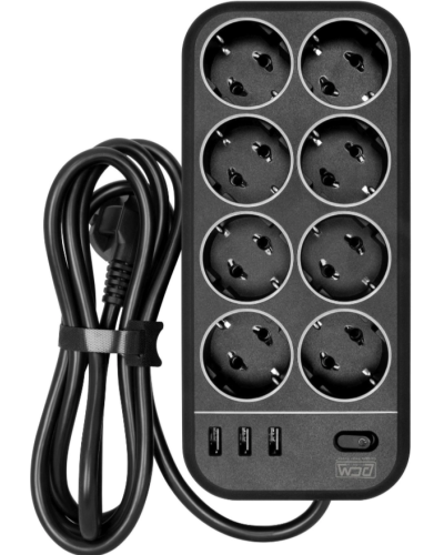 SP-08 USB03AB 1,8 M. Сетевой фильтр. POWERCOM в Москве
