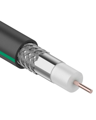 SAT 703 B, Cu/Al/Al, 75%, 75 Ом, 100 м, черный OUTDOOR. PROconnect. (01-2436-1). Кабель коаксиальный радиочастотный. PROCONNECT в Москве