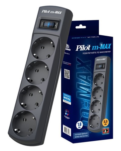 Pilot m-MAX 1.8м. Сетевой фильтр. Pilot в Москве
