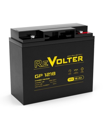 Revolter GP 1218. Аккумулятор автомобильный герметичный свинцово-кислотный. Revolter в Москве