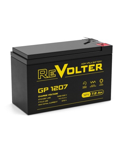 Revolter GP 1207. Аккумулятор автомобильный герметичный свинцово-кислотный. Revolter в Москве