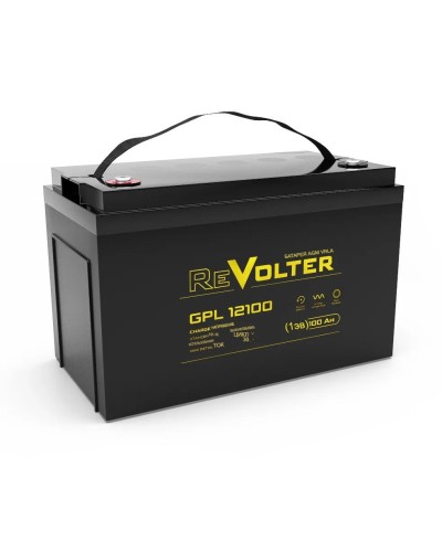 Revolter GPL 12100. Аккумулятор автомобильный герметичный свинцово-кислотный. Revolter в Москве