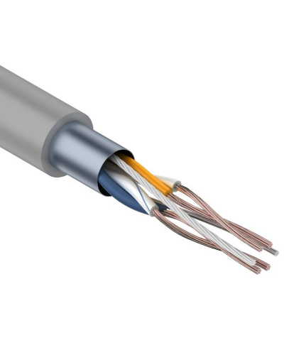 F/UTP, CAT 5e, PVC, 2PR, 24AWG, INDOOR, STRANDED, серый, 305м, REXANT (01-0125). Кабель «витая пара» (LAN) для структурированных систем связи. Rexant в Москве
