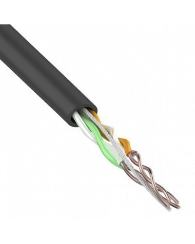 U/UTP, CAT 5e, PE, 2PR, 24AWG, OUTDOOR, SOLID, черный, 305м, REXANT (01-0025). Кабель «витая пара» (LAN) для структурированных систем связи. Rexant в Москве