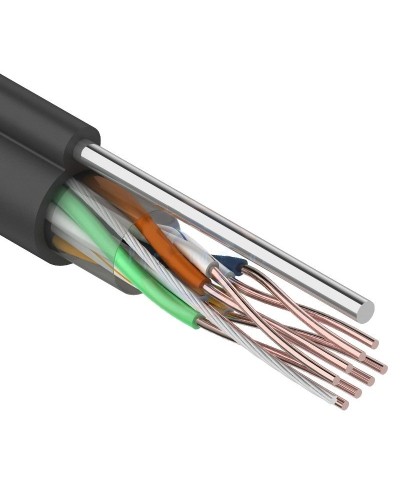 U/UTP 4PR 24AWG CAT5e 305м OUTDOOR+ТРОС*1 REXANT (01-0046). Кабель «витая пара» (LAN) для структурированных систем связи. Rexant в Москве