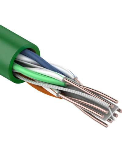 U/UTP, CAT 6, нг(А)-LSLTx, 4х2х0,575мм, 23AWG, INDOOR, SOLID, зеленый, 305м REXANT (01-0071). Кабель «витая пара» (LAN) для структурированных систем связи. Rexant в Москве