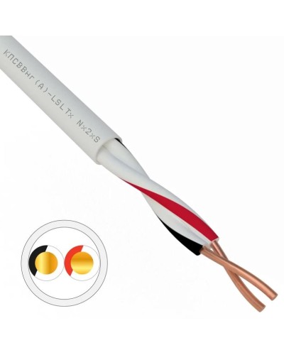 КПСВВнг(А)-LSLTx 1х2х0,75 REXANT (01-4871). Кабель для систем передачи данных пониженной пожароопасности c низким дымо- и газовыделением, с низкой токсичностью продуктов горения. Rexant в Москве
