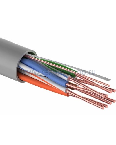 U/UTP 4PR, 24AWG, CAT5e, PVC, 100м REXANT (01-0043-100). Кабель «витая пара» (LAN) для структурированных систем связи. Rexant в Москве
