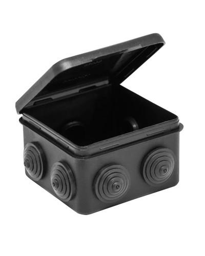 Коробка TYCO ОП 80х80х50мм откидная крышка УХЛ1 IP54 черный (67040МЧ). Коробка распределительная. RuVinil в Москве