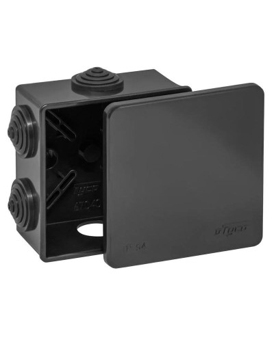Коробка TYCO ОП 85х85х40мм УХЛ1 IP54 черный (67040Ч). Коробка распределительная. RuVinil в Москве