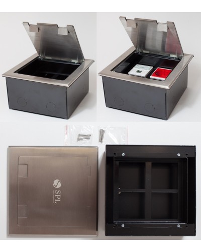 Люк на 4 поста (45х45), из нержавеющей стали, с коробкой, IP40 (300014). Люк. SPL в Москве
