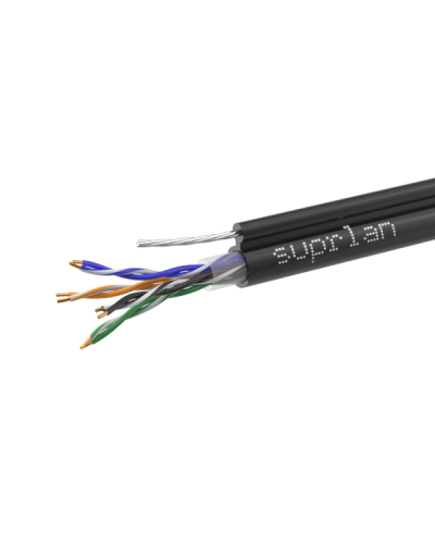 UTP Cat.5e 4x2x0,51 Cu PE Outdoor T-FG8 (трос) Premium (01-0308-1). Кабель «витая пара» (LAN) для структурированных систем связи. SUPRLAN в Москве