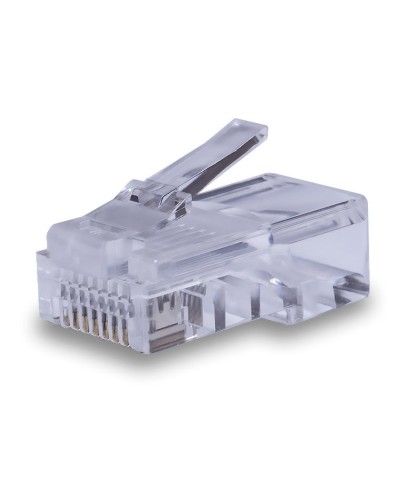 Коннекторы 8P8C UTP Cat.5e 50U (RJ-45) (100шт) (10-0207). Разъем RJ-45. SUPRLAN в Москве
