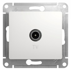 Glossa розетка TV антенна коннектор, 1-местная, скрытой установки, механизм, белый (GSL000193). Розетка TV антенна. Systeme Electric