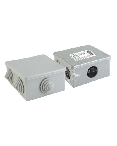 Распаячная коробка ОП 80х80х40мм, крышка, IP44, 6 вх. TDM (SQ1401-1235). Распаячная коробка ОП. TDM ЕLECTRIC в Москве