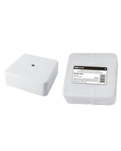 Коробка КР 100х100х44 ОП белая, IP40, с клеммной колодкой (SQ1401-0910). Распаячная коробка. TDM ЕLECTRIC в Москве