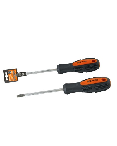 Отвертка шлицевая двухкомпонентная CR-V, тип SL6.5x150 "Алмаз" TDM (SQ1006-1010): Отвертка шлицевая двухкомпонентная в Москве