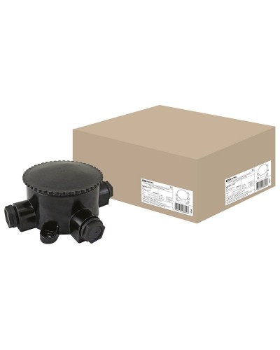 КЭМ 2-660-3 ОП D95мм IP65, 3-х рожковая (карболит) TDM (SQ1401-1101). Коробка электромонтажная. TDM ЕLECTRIC в Москве