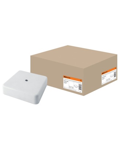Коробка КР 100х100х29 ОП белая, IP40 (SQ1401-0207). Распаячная коробка. TDM ЕLECTRIC в Москве