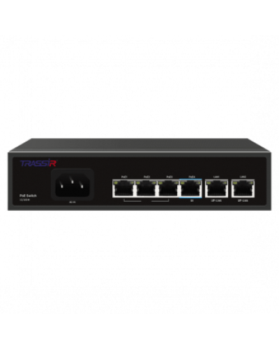 TR-NS1206-65-4PoE. Коммутатор с PoE. Trassir в Москве