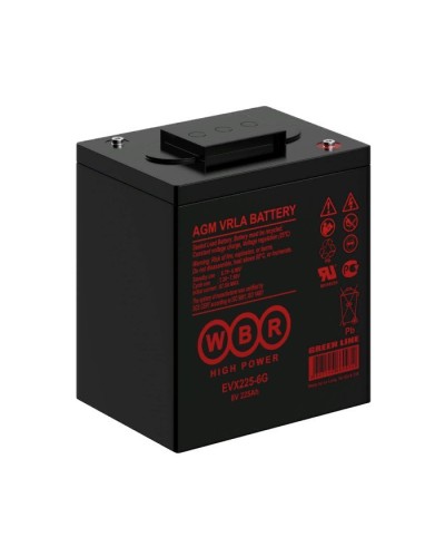 WBR EVX225-6G. Аккумулятор герметичный свинцово-кислотный. WBR в Москве