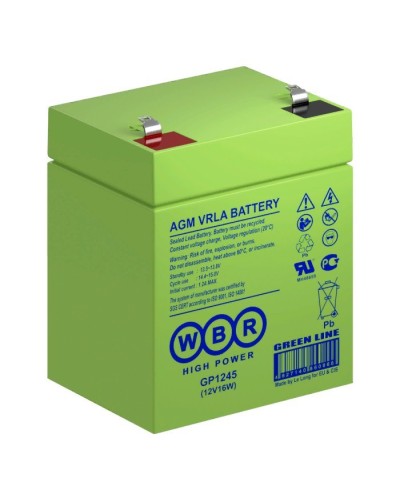 WBR GP1245 (12V16W). Аккумулятор герметичный свинцово-кислотный. WBR в Москве