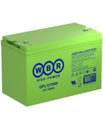 WBR GPL121000. Аккумулятор герметичный свинцово-кислотный. WBR в Москве