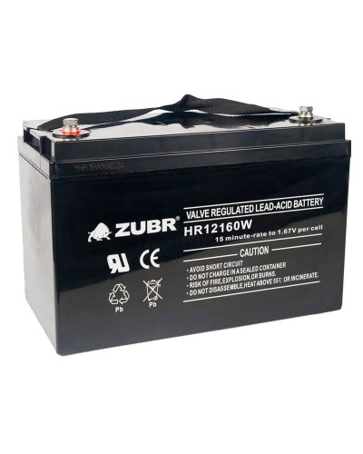 ZUBR HR 12160W (12V, 45Ah). Аккумулятор герметичный свинцово-кислотный. ZUBR в Москве