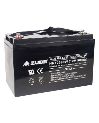 ZUBR HR 12390W (12V, 110Ah). Аккумулятор герметичный свинцово-кислотный. ZUBR в Москве