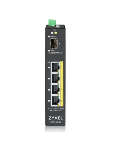 RGS100-5P-ZZ0101F. Промышленный PoE+ коммутатор. ZYXEL в Москве